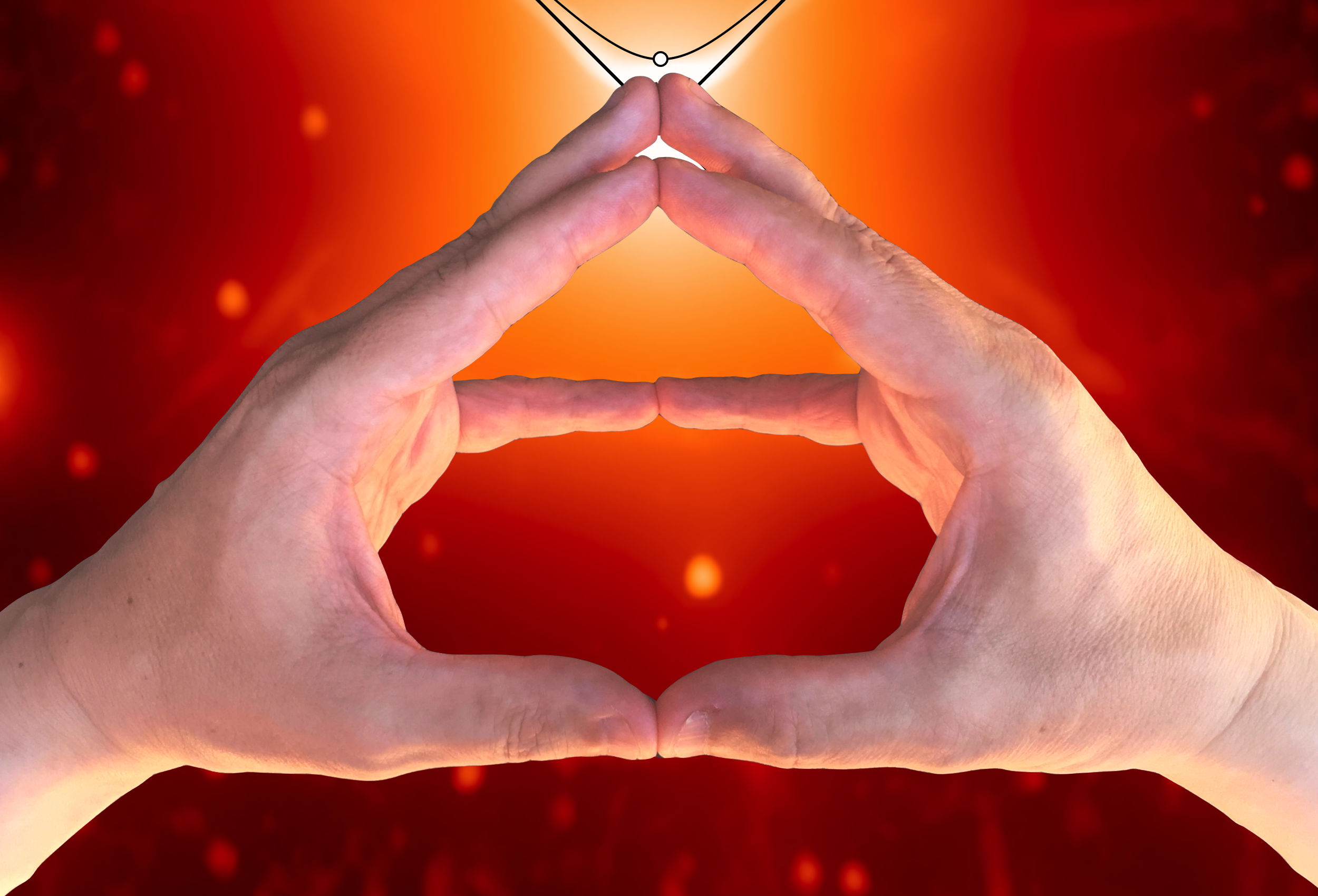 Prayer Hands - The Red Square Nebula Aligned With Both Hands