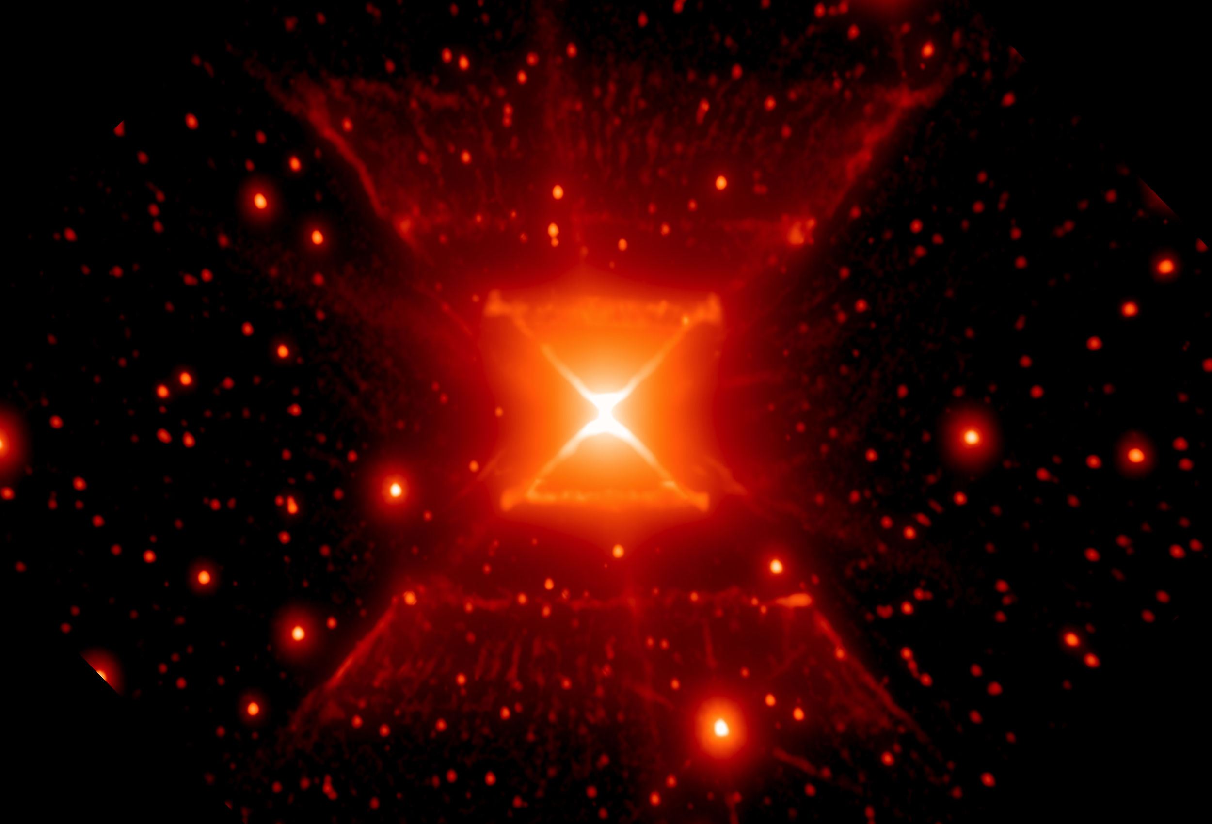 Prayer Hands - The Red Square Nebula